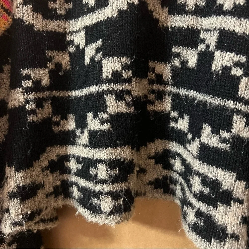 Soft Surroundings | Calais Aztec Southwestern Open Front Cardigan Sweater Size M - Picture 11 of 14